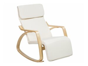 Κουνιστή καρέκλα Berwyn 463 (Beige + Ανοιχτό χρώμα ξύλου)