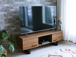 Τραπέζι Tv Berwyn 501 (Σκούρο ξύλο)