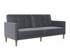 Καναπές κρεβάτι Denton 1178 (Σκούρο γκρι)