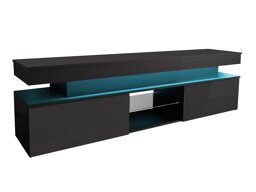 TV galds Merced N103 (Melns + Glancēts melns)