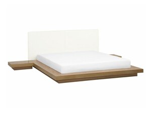 Κρεβάτι Berwyn 541 (Ανοιχτό χρώμα ξύλου) Με κομοδίνα