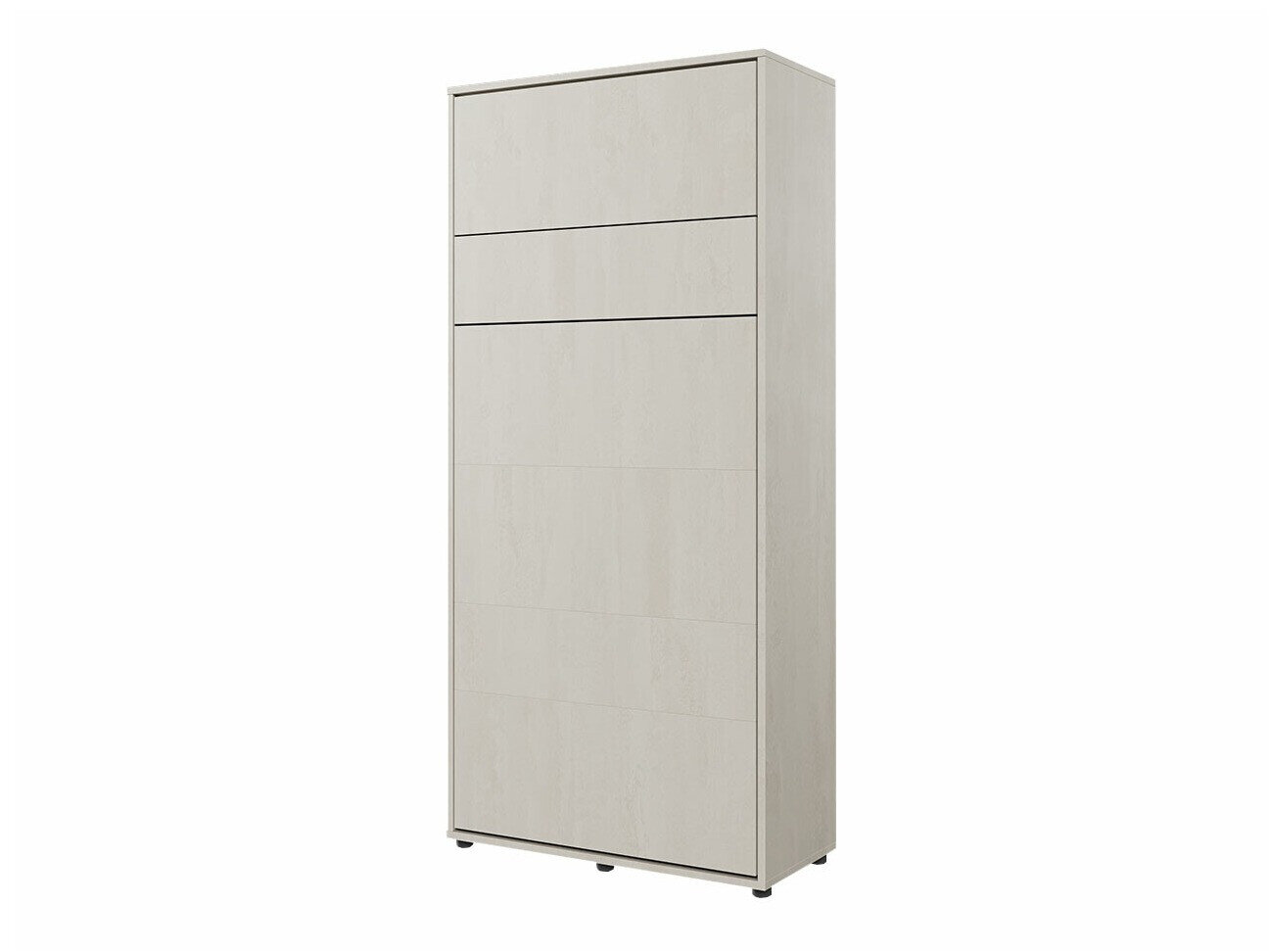 Lit armoire escamotable vertical blanc brillant CONCEPT PRO
