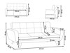 Kavč z ležiščem Berwyn 640 (Črna)