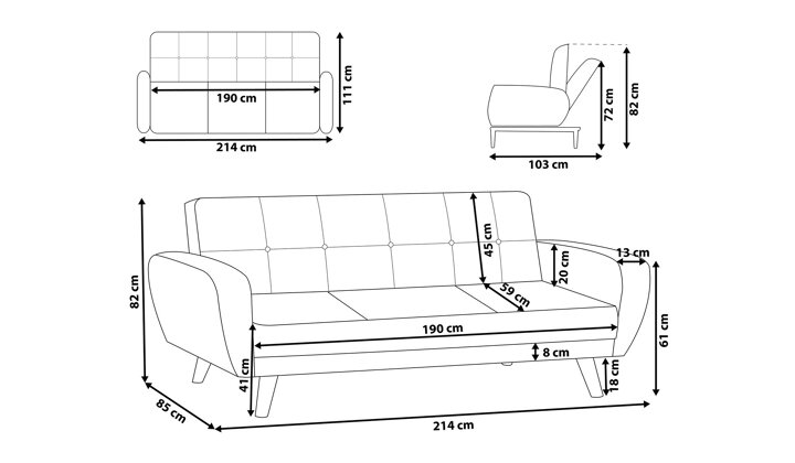 Sofa lova 517858