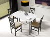 Τραπέζι Edmond 110 (Άσπρο + Μαύρο)