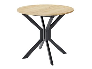 Table Edmond 111 (Chêne doré artisanal + Noir)