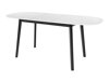 Τραπέζι Edmond 114 (Άσπρο + Μαύρο)