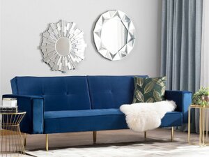 Καναπές κρεβάτι Berwyn 749 (Μπλε)