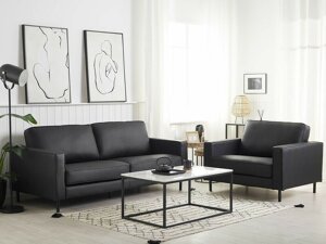 Комплект мека мебел Berwyn 768 (Черен)