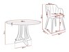 Маса и столове за трапезария Racine 137 (Черен + Baloo 2072)