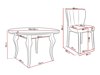Маса и столове за трапезария Racine 141 (Baloo 2072)