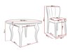 Маса и столове за трапезария Racine 141 (Baloo 2073)