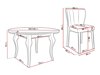 Маса и столове за трапезария Racine 141 (Baloo 2074)