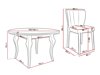 Маса и столове за трапезария Racine 141 (Baloo 2086)