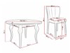 Маса и столове за трапезария Racine 140 (Baloo 2074)