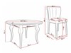 Маса и столове за трапезария Racine 140 (Baloo 2086)