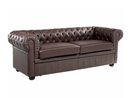 Καναπές chesterfield Berwyn 832 (Σκούρο καφέ)