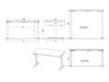 Höhenverstellbarer Schreibtisch Sacramento BU110 (Graphit)