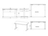 Höhenverstellbarer Schreibtisch Sacramento BU110 (Weiss)