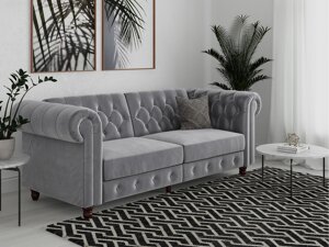 Καναπές κρεβάτι Denton 1190 (Ανοιχτό γκρι)