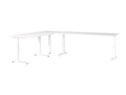 Höhenverstellbarer Schreibtisch Sacramento BU119 (Weiß)