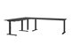 Höhenverstellbarer Schreibtisch Sacramento BU120 (Graphit)
