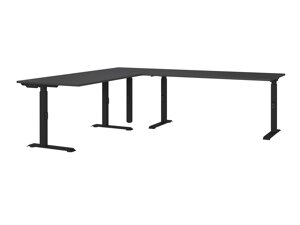 Delovna miza, nastavljiva po višini Sacramento BU121 (Grafit)