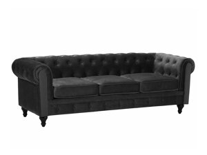 Sofa chesterfield Berwyn H102 (Crna)