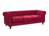 Chesterfield sofa Berwyn H102 (Raudona)