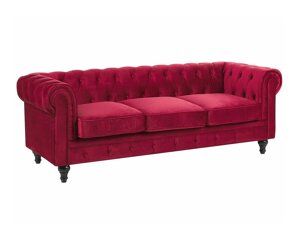 Chesterfield sofa Berwyn H102 (Raudona)