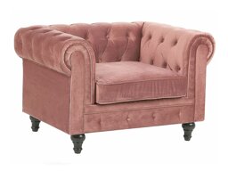 Chesterfield krēsls Berwyn H103 (Tumši rozā)