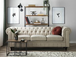 Chesterfield sofa Berwyn H105 (Beige)