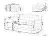 Sofa lova Berwyn G103 (Juoda)