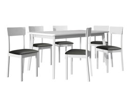 Маса и столове за трапезария Victorville 350 (Бял)