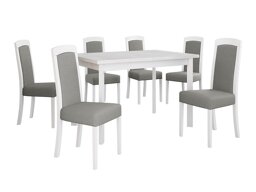 Маса и столове за трапезария Victorville 351 (Бял)