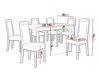 Маса и столове за трапезария Victorville 351 (Сонома дъб)