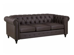 Sofa chesterfield Berwyn H100 (Tamno smeđa)