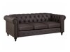 Chesterfield sofa Berwyn H100 (Tamsi ruda)