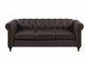 Chesterfield sofa Berwyn H100 (Tamsi ruda)