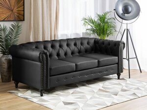 Sofa chesterfield Berwyn H100 (Crna)