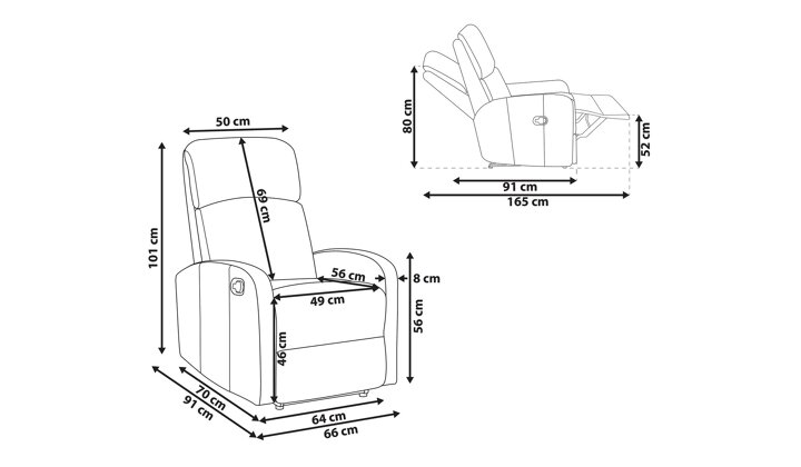 Krēsls reglainer 521239