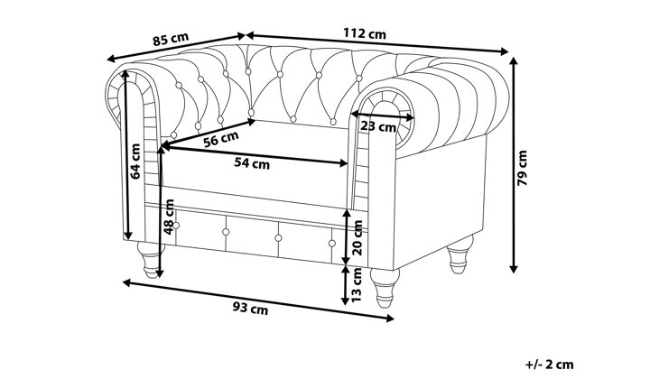 Chesterfield krēsls 521228