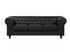 Chesterfield γωνιακός καναπές Berwyn H109 (Μαύρο)