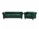 Ταπετσαρισμένο σετ επίπλων Berwyn H110 (Πράσινο)