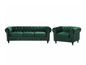 Pehme mööbli komplekt Berwyn H110 (Roheline)