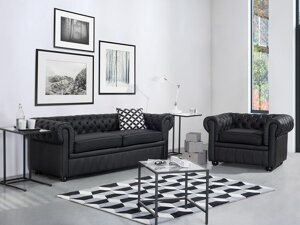 Pehme mööbli komplekt Berwyn H112 (Must)