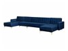Stūra dīvāns Berwyn G115 (Tumši zils)