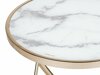 Sānu galds Berwyn 985 (Balts marmors + Zelta)