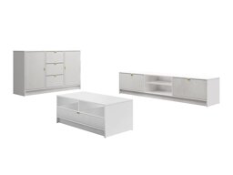 Set mobili soggiorno Comfivo J104 (Bianco)
