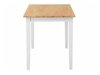 Τραπέζι Berwyn 1010 (Άσπρο + Ανοιχτό χρώμα ξύλου)